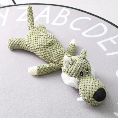 Plush Cartoon Puppy Dog Toy – Chew & Squeak Toy for Small Dogs, Teeth Grinding Pet Accessory