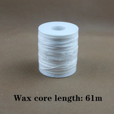 Smokeless Candle Wicks – Pre-Waxed Cotton Core with Metal Sustainer Tabs, 2.6-20cm for DIY Handmade Candle Making