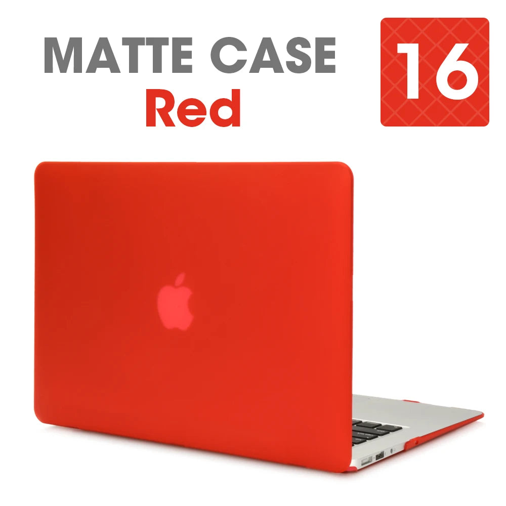 Matte Laptop Case Cover for MacBook Air & Pro - Slim Protective Hard Shell Case for 11 13 15 16 Inch Retina Touch Bar Models