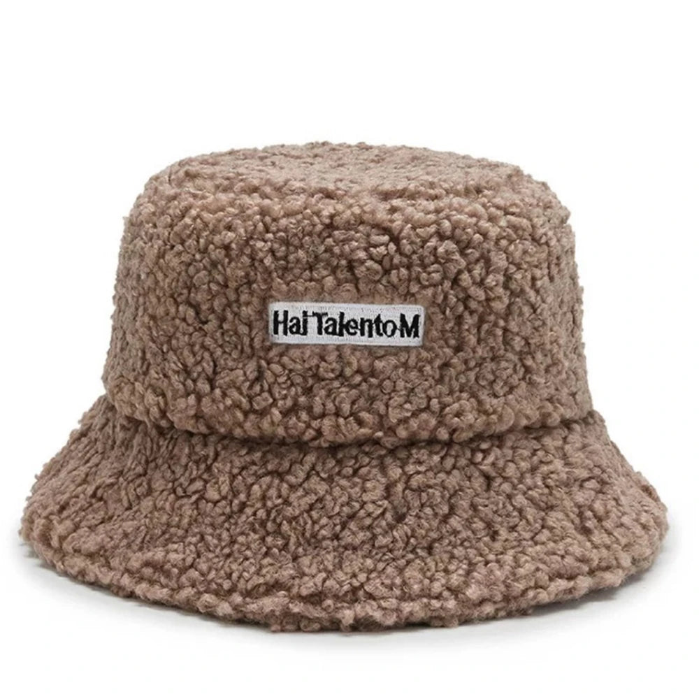 Unisex Winter Fleece Bucket Hat – Warm Cold-Resistant Fashionable Fisherman Cap with Sunshade