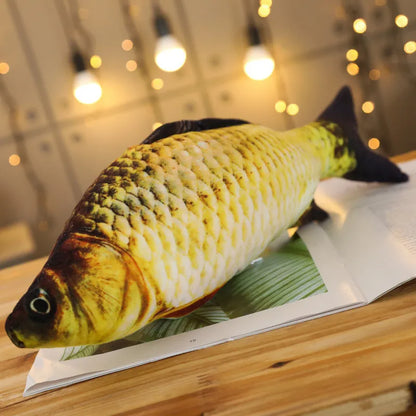 Creative Plush Fish Pillow Toy - Soft Simulation Carp Plush for Cats, Kids & Fun Gifts