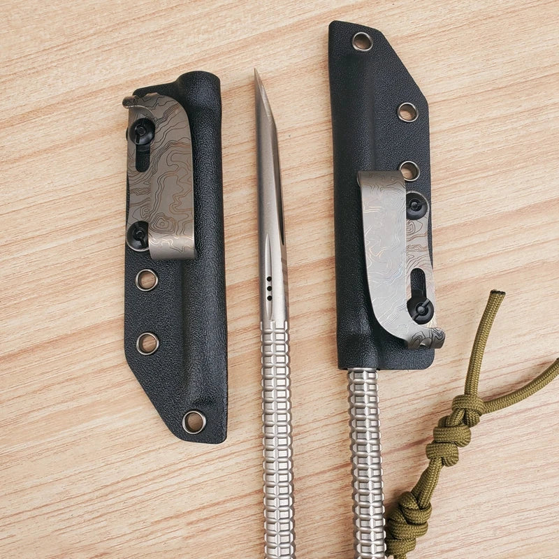 EDC Titanium Alloy Crowbar — Multifunction Outdoor Camping Hand Tool