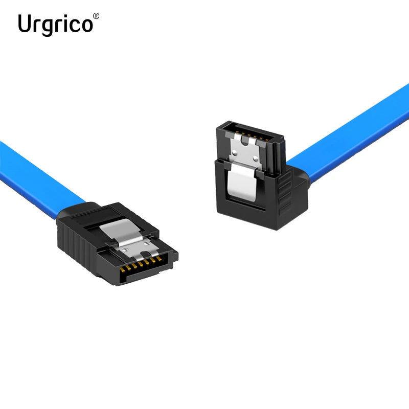 SATA 3.0 Hard Drive & SSD Cable - 90-Degree SATA Data Adapter for Asus, MSI & Gigabyte Motherboards