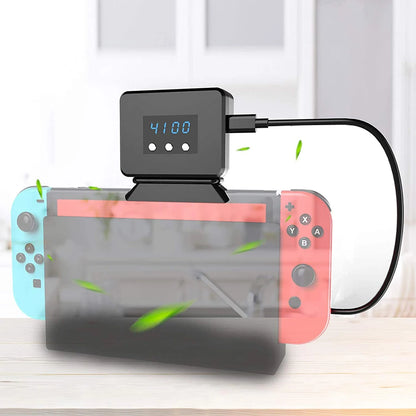 External Cooling Fan for Nintendo Switch – Turbo Pump Radiator Base with LED Display for Switch Docking Station