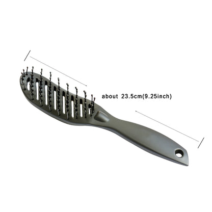 Pro Hair Salon Anti-Static Curved Vent Comb – Heat-Resistant Tine Brush for Scalp Massage & Hairdressing