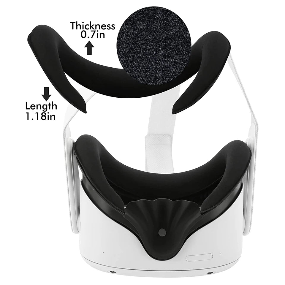 Foam Replacement 3D Shaped Facial Interface Bracket – Widened Accessories for Oculus Quest 2 – Breathable Sweat Guard Face Pad