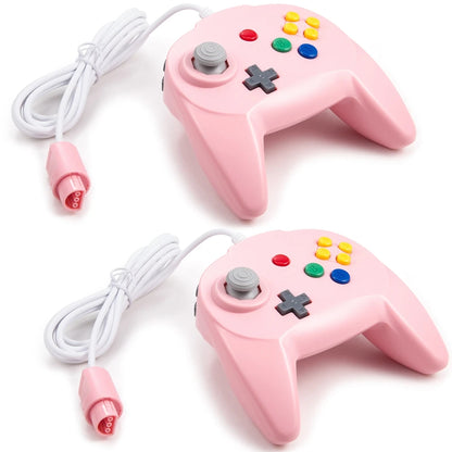 [New Version] 2-Pack N64 Mini Gamepad – Plug & Play Joystick for Nintendo 64 Console (Japan Design)