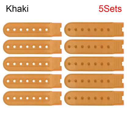 5 Sets Snapback Strap Replacement – 7-Hole Colorful Hat Repair Fastener Buckle Clip Extender for Baseball Caps