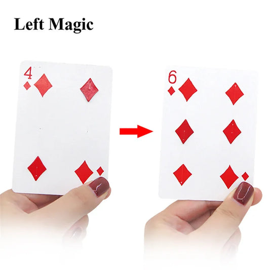 4-6 Point Moving Magic Trick - Close-Up Card Magic Prop Tool for Professional Magicians and Beginners