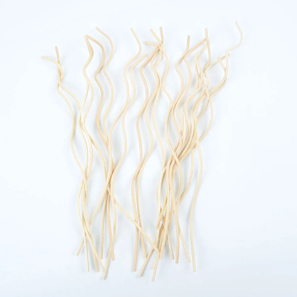20PCS Diffuser Sticks – Long Wavy Rattan Reed Replacement for Fragrance Diffuser, Air Freshener Accessory