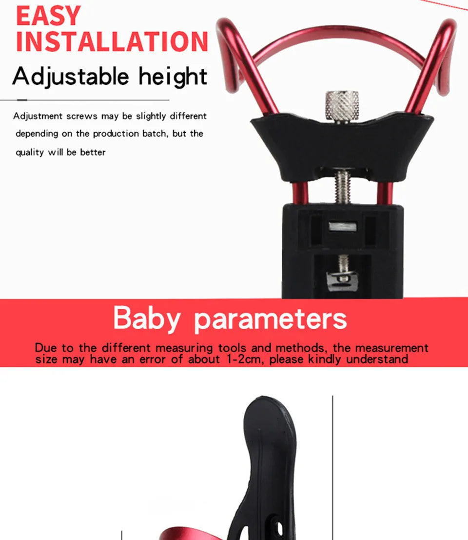 GoByGo Aluminum Alloy Bike Water Bottle Holder – Mount for Mountain & Folding Bikes, 5 Color Options