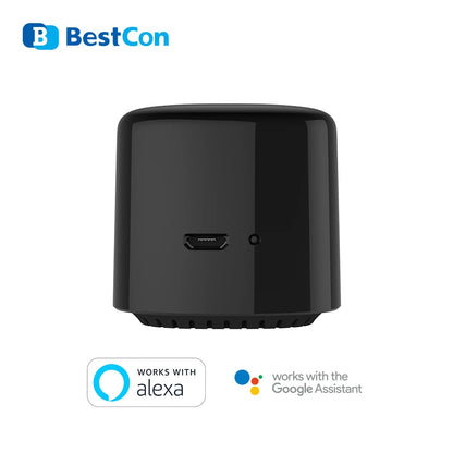 BroadLink RM4 BestCon RM4C Mini Wi-Fi Smart Remote – Voice Control with Google Home & Alexa Smart Hub