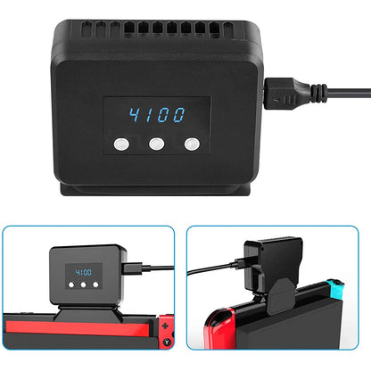 External Cooling Fan for Nintendo Switch – Turbo Pump Radiator Base with LED Display for Switch Docking Station