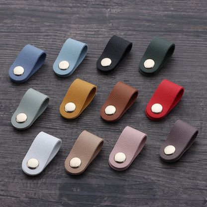 Leather Charger Protector Desktop Storage Clips – Cable Winder Tie – Cable Management Cord Organizer – Earphone Accessories