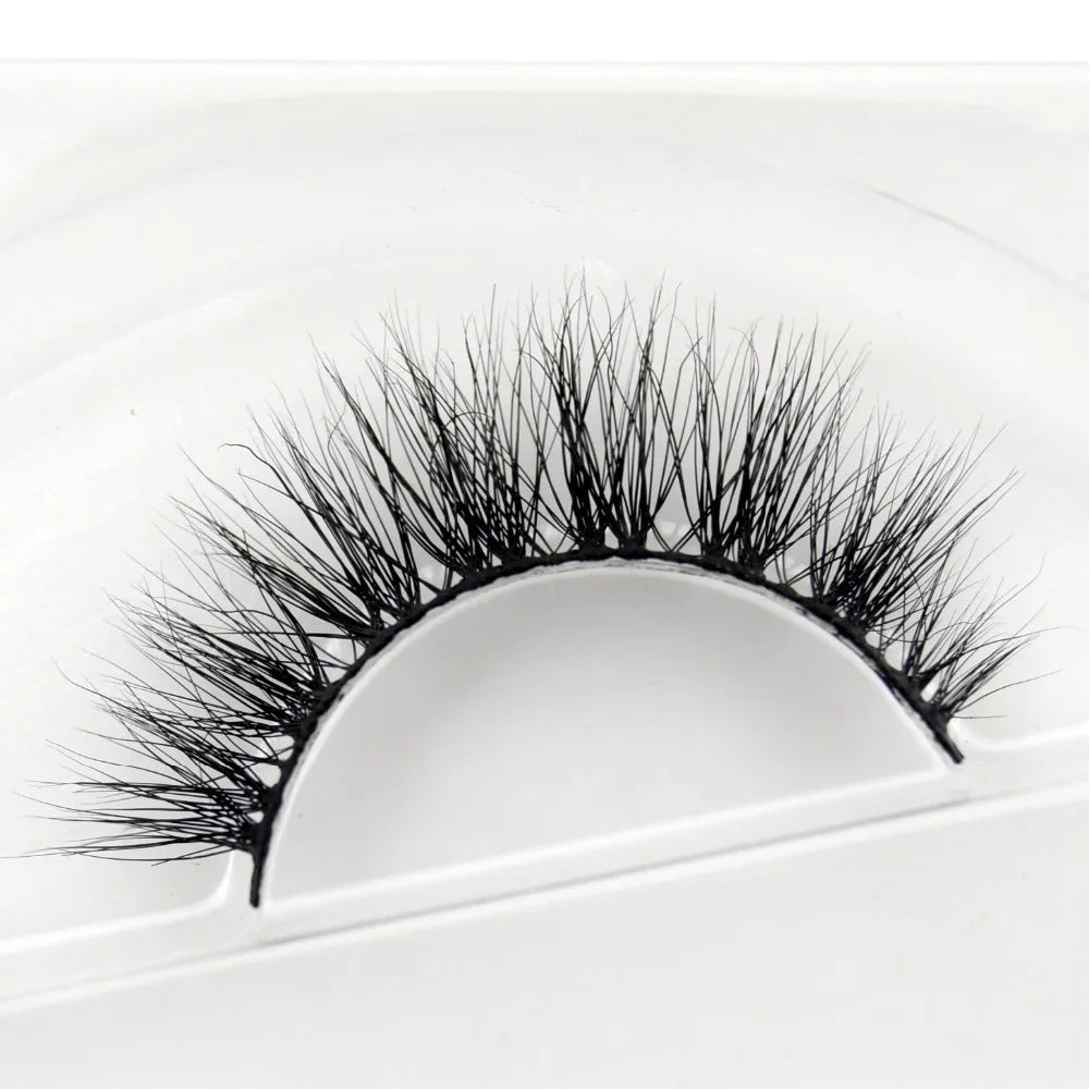 Visofree 3D Mink Eyelashes – Thick Handmade Full Strip Cruelty-Free False Lashes for Makeup M56