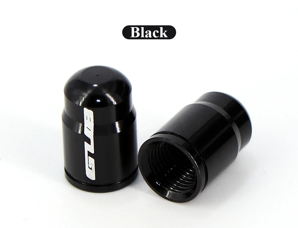 4pcs Aluminum Bike Tire Valve Caps – Ultralight MTB Road Mountain Schrader/Presta Tyre Protectors