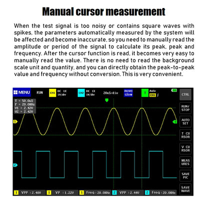 FNIRSI-1013D Digital Tablet Oscilloscope | Dual Channel 100MHz Bandwidth, 1GS/s Sampling Rate | 7" Mini Touchscreen Scope