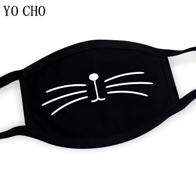 YO CHO Unisex Cotton Dust Mouth Mask – Anime Cartoon Respirator, Warm Mouth Muffle, Perfect Birthday Party Gift