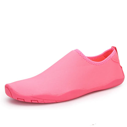 Solid Color Unisex Quick-Drying Aqua Sneakers - Children’s Swimming & Beach Water Shoes, Barefoot Shoes for Women
