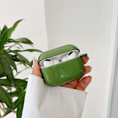 Retro Green High-Quality Earphone Case for Apple AirPods 1/2/3/4 & Pro 2 — Protective Charging Box Shell