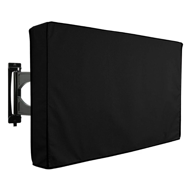 Weatherproof Dustproof Outdoor TV Cover – Beige Protective Screen Shield for 32”–65” TVs (Garden & Patio Use)