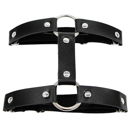2022 Women's Sexy Elastic Harness Heart Leg Chain Garter Belt – Cosplay Spike Thigh Ring, High-Quality Elastic