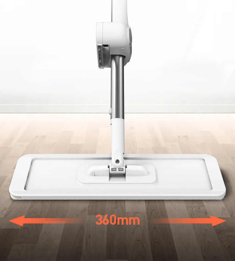 Mmagic 360° Rotation Spin Mop | Flat Mop Cleaner with Bucket for Easy Floor & Home Cleaning | Wash & Dry Mop System