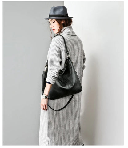 DIDABEAR Leather Hobo Bag for Women - Fashion Shoulder Bag, Large Capacity Vintage Tote Purse