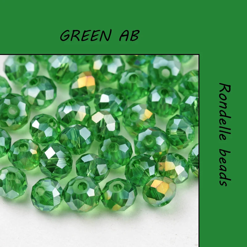 300PCS 4mm Round Crystal Glass Beads Set – Colorful Spacer Beads for Bracelet Jewelry Making & DIY Crafts (Buy 1 Get 1 Free)