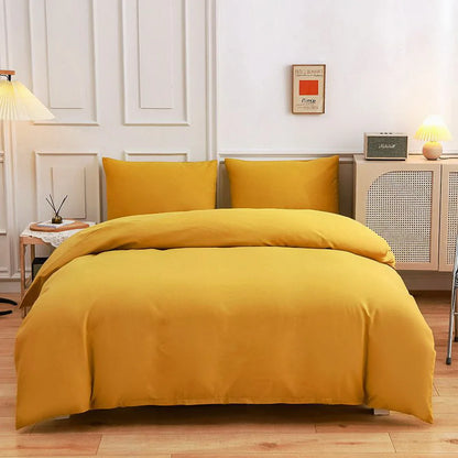 New Design Dark Green Bedding Set - Duvet Cover, Bed Sheet & Pillowcase, King/Queen/Full/Single Size (Excluding Filler), 3/4pcs