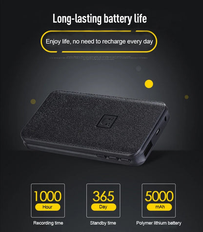 8-64GB Digital Voice Recorder – Hidden Sound-Activated Espia Dictaphone with Magnet, Long-Distance Recording, MP3 & U-Disk