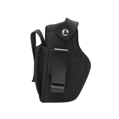 Tactical Universal Gun Holster - Left/Right Hand Waist Concealed Carry for Glock 17/19, Beretta M9, 1911, P226, 9mm Mag Pouch