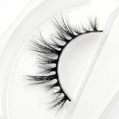 Visofree 3D Mink Eyelashes – Thick Handmade Full Strip Cruelty-Free False Lashes for Makeup M56