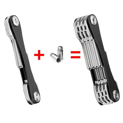 EDC Smart Key Holder Wallet – Compact Metal Keychain Organizer for Car & Door Keys, Pocket Tools