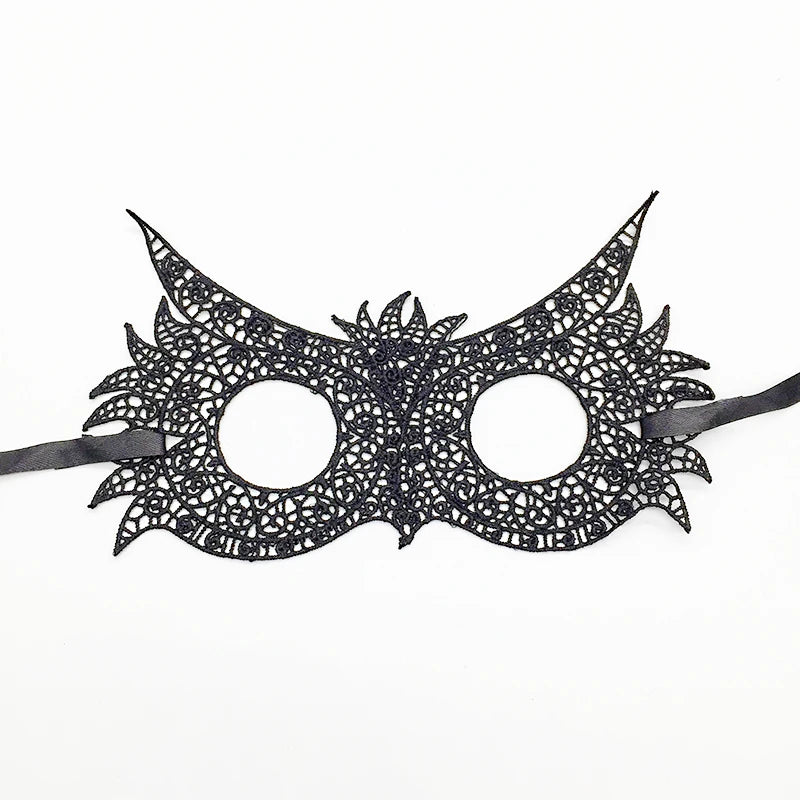 Sexy Lace Eye Mask for Women — Venetian Masquerade, Halloween & Carnival Half-Face Cosplay Party Mask