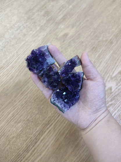 Amethyst Geode Crystal Wand — 10-70g Natural Quartz Stone Point for Energy Healing & Home Décor (30-50mm)