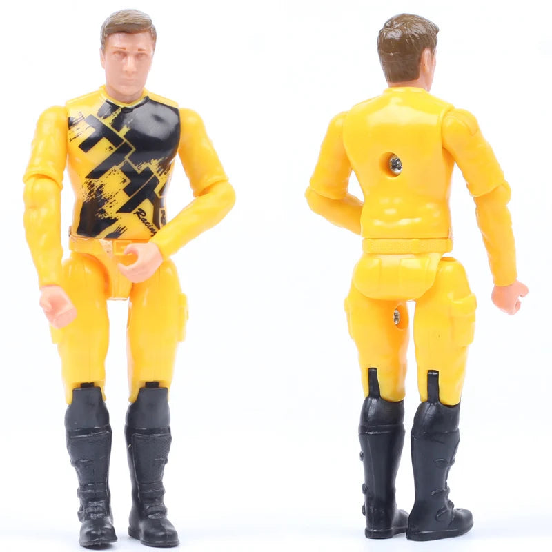 1/18 Scale 3.75" Motorcycle Racer Action Figure – Villopoto #5, Dungey #199, Pastrana Bike Model Collectible Toy