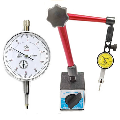 Hot Dial Indicator with Universal Magnetic Stand | 0.8mm & 10mm Dial Test Comparator for Equipment Calibration