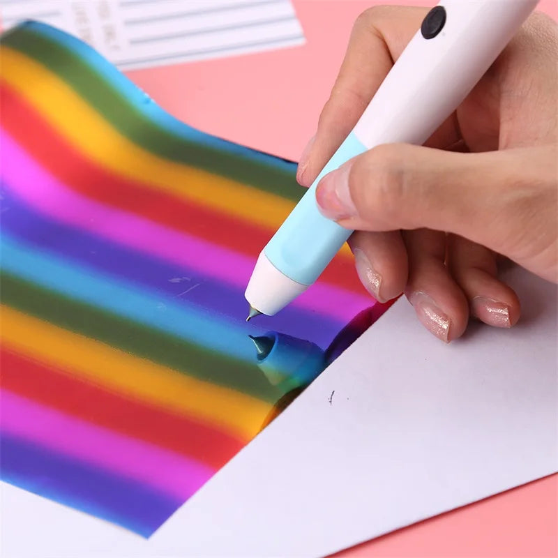 All-in-One USB Heat Foil Pen Kit – Calligraphy & DIY Lettering with 3 Nibs for Custom Foiling