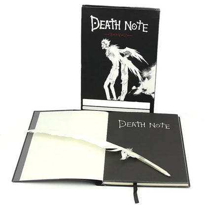 A5 Anime Death Note Notebook Set – Leather Journal, Collectible School Writing Journal with Large Anime Theme