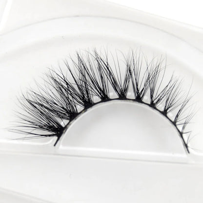 Visofree 3D Mink Eyelashes – Thick Handmade Full Strip Cruelty-Free False Lashes for Makeup M56