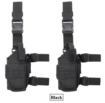 Universal Drop Leg Gun Holster - Right-Handed Tactical Thigh Pistol Bag & Pouch for All Handguns