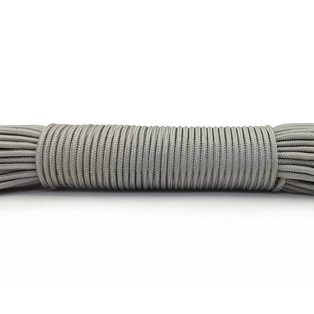 100FT 3mm Paracord Rope – Heavy Duty Parachute Cord for Hiking, Camping, Survival & DIY Bracelets