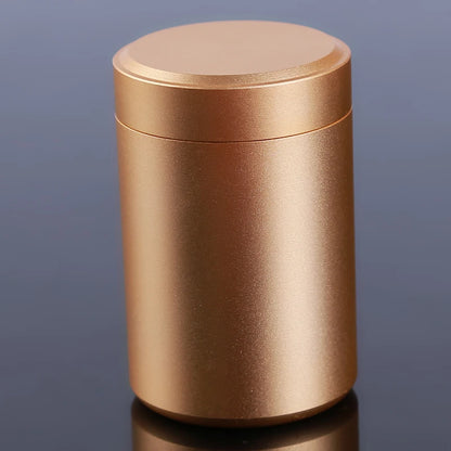 New Airtight Smell-Proof Stainless Steel Container — Mini Tea & Herb Stash Jar for Tea, Coffee Storage