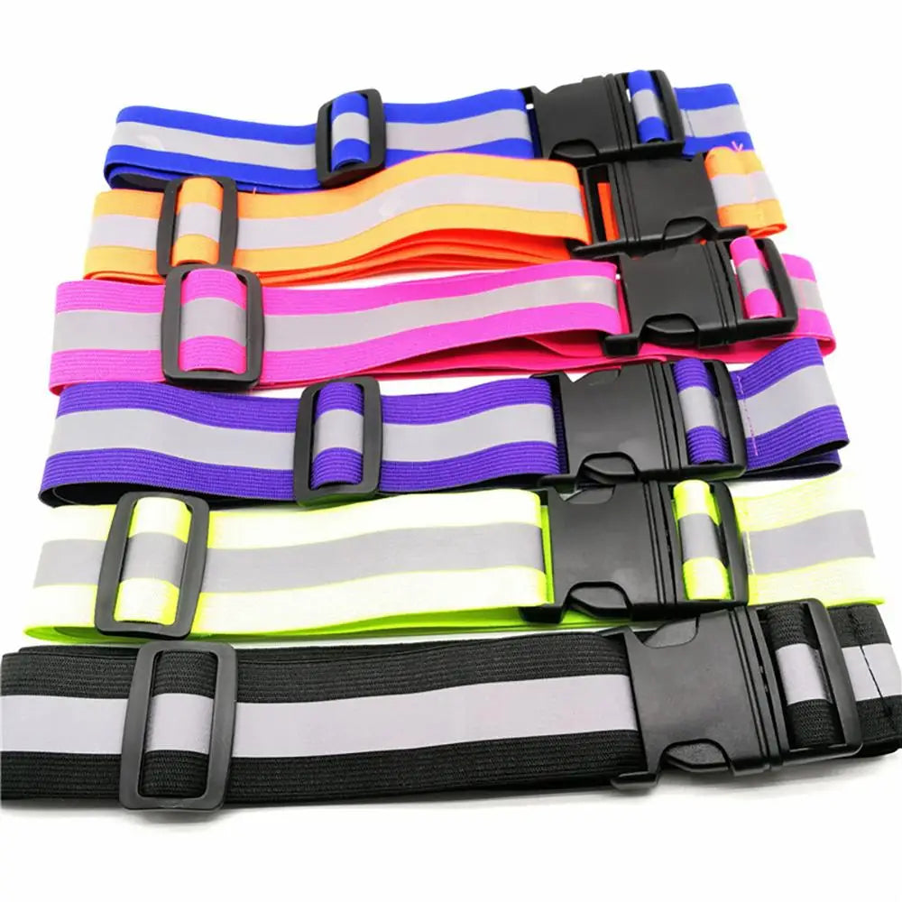 High Visibility Reflective Belts for Running - Adjustable Waist Safety Gear for Kids, Men, and Women
