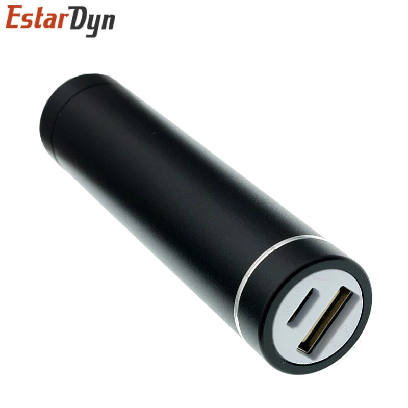Metal DIY Power Bank Kit Case - 18650 Battery Holder with 5V 1A USB Charging Output for Smartphones