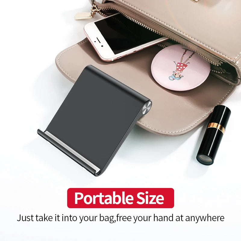 Portable Phone & Tablet Stand – Mobile Holder for iPhone 15, 14, and Desk Use