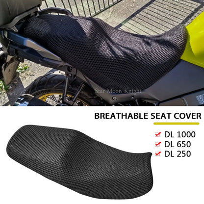 Suzuki V-Strom DL250/DL650/DL1000 Seat Cover – Durable Nylon Motorcycle Saddle Cushion Protector for All Models