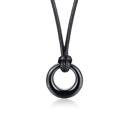 Circle of Life Eternity Love Karma Necklace – Memorial Pendant Ashes Jewelry for Women & Men, Keepsake Cremation Bracelets