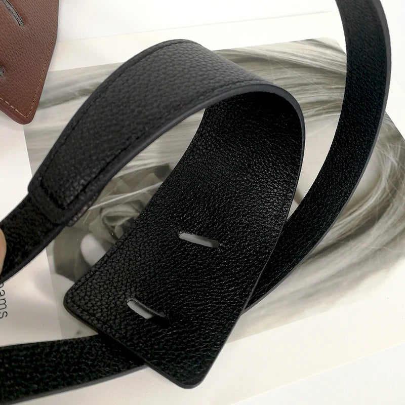 High-Quality Knot Designer Belts for Women: Soft PU Leather Long Waistband - Wide Waist Corset Belt Cummerbunds